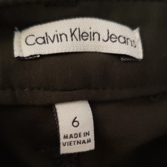 NWOT Calvin Klein stretch camo green pants - Picture 7 of 7